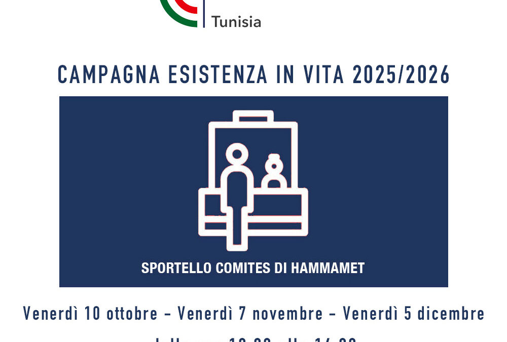 Campagna esistenza in vita 2025/2026